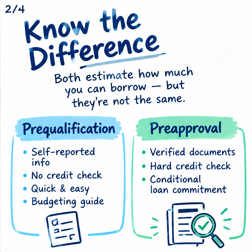 Mortgage preapproval vs. prequalification: Which should you choose? — slide 2 of 5