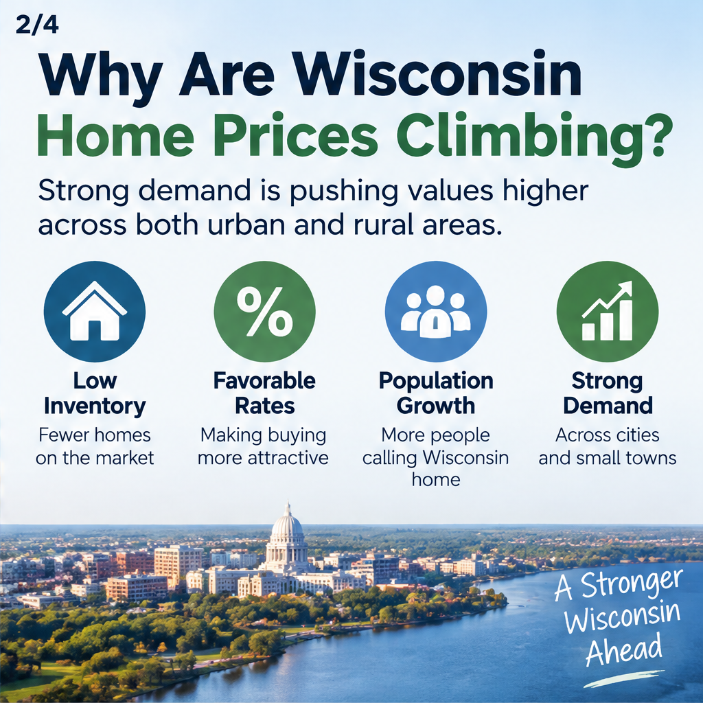 Cities with the fastest-growing home prices in Wisconsin — slide 2 of 5