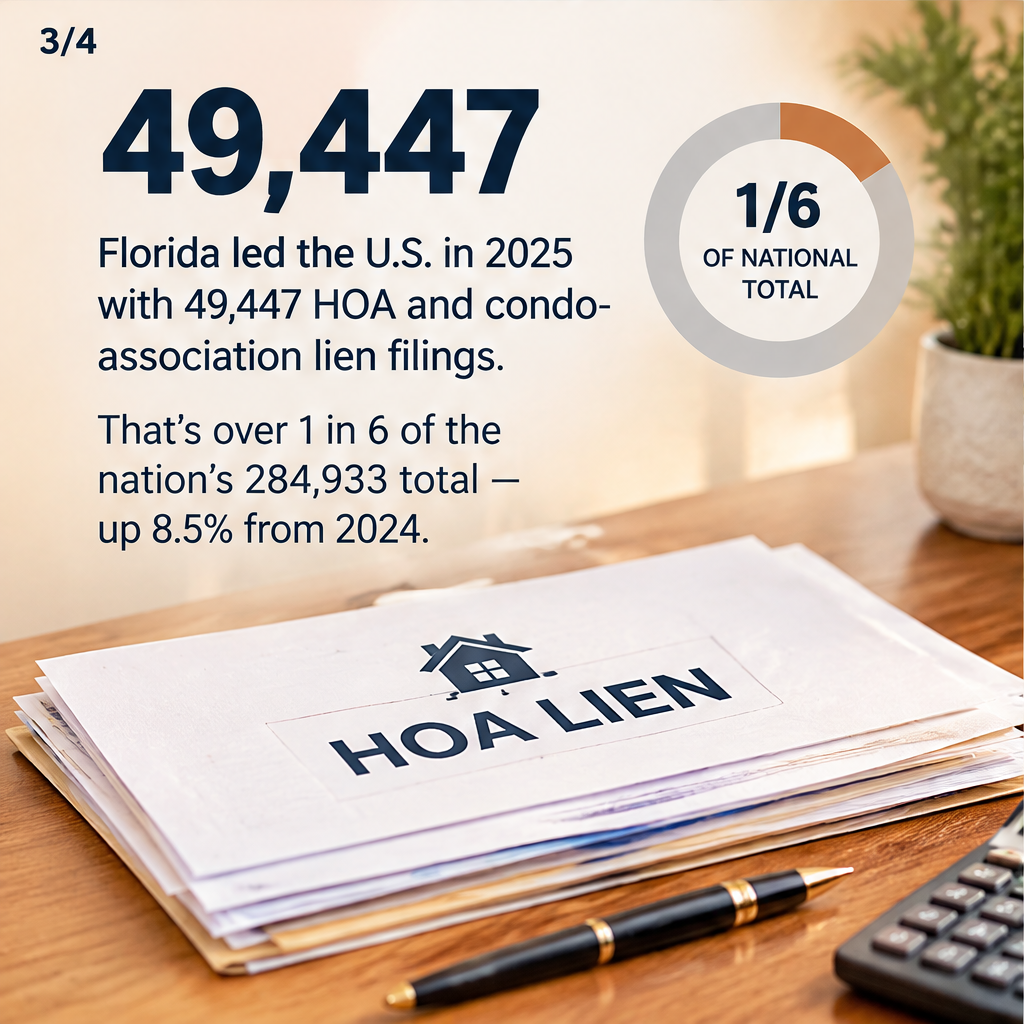 Florida Leads in HOA Filings, Highlighting Community Action — slide 3 of 5