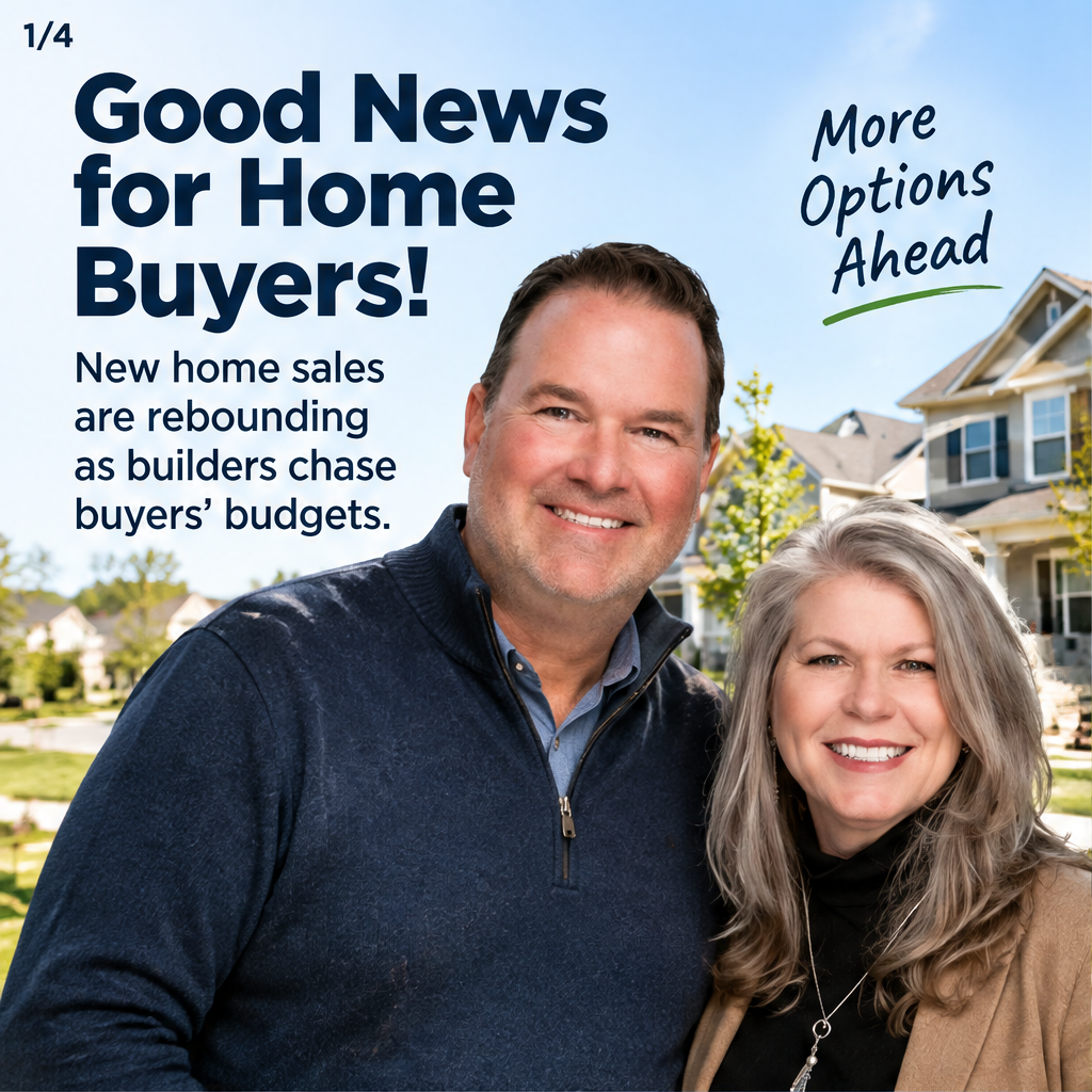 New home sales rebound as builders chase buyers' budgets — slide 1 of 4