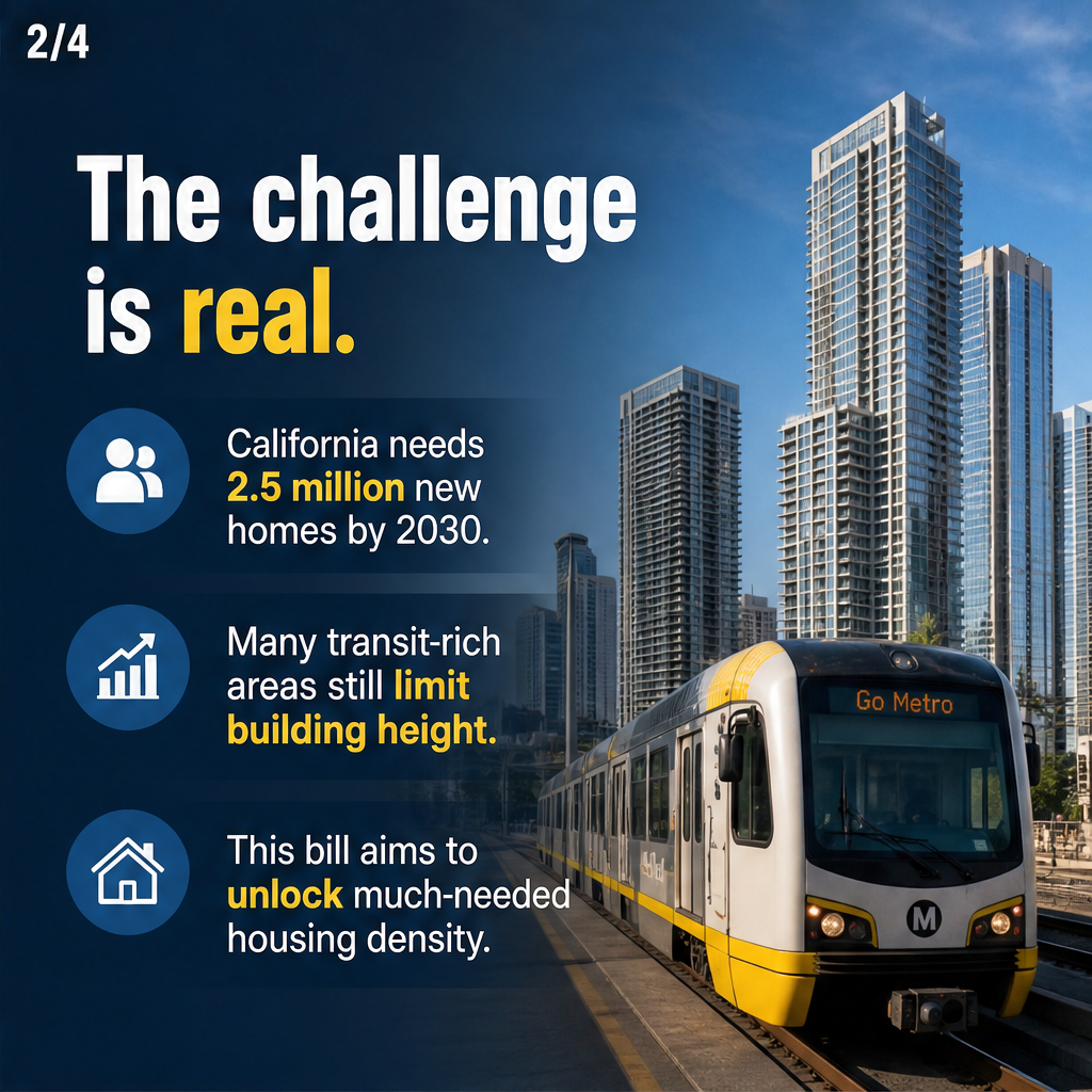 Housing Density Bill Could Bring More High-Rises to 7 California Cities — slide 2 of 5