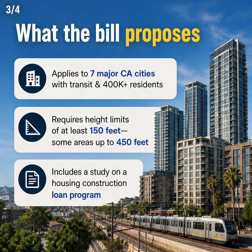 Housing Density Bill Could Bring More High-Rises to 7 California Cities — slide 3 of 5