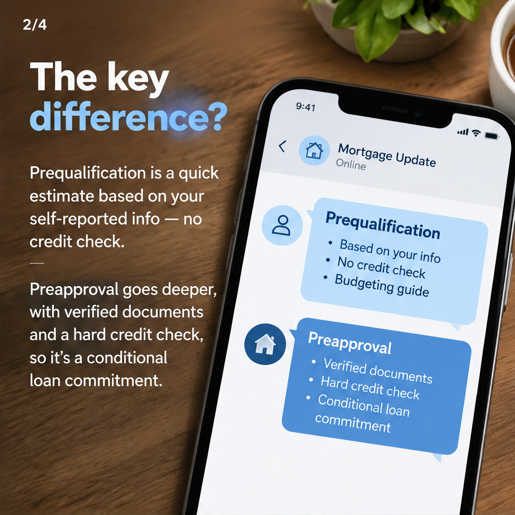 Mortgage preapproval vs. prequalification: Which should you choose? — slide 2 of 5