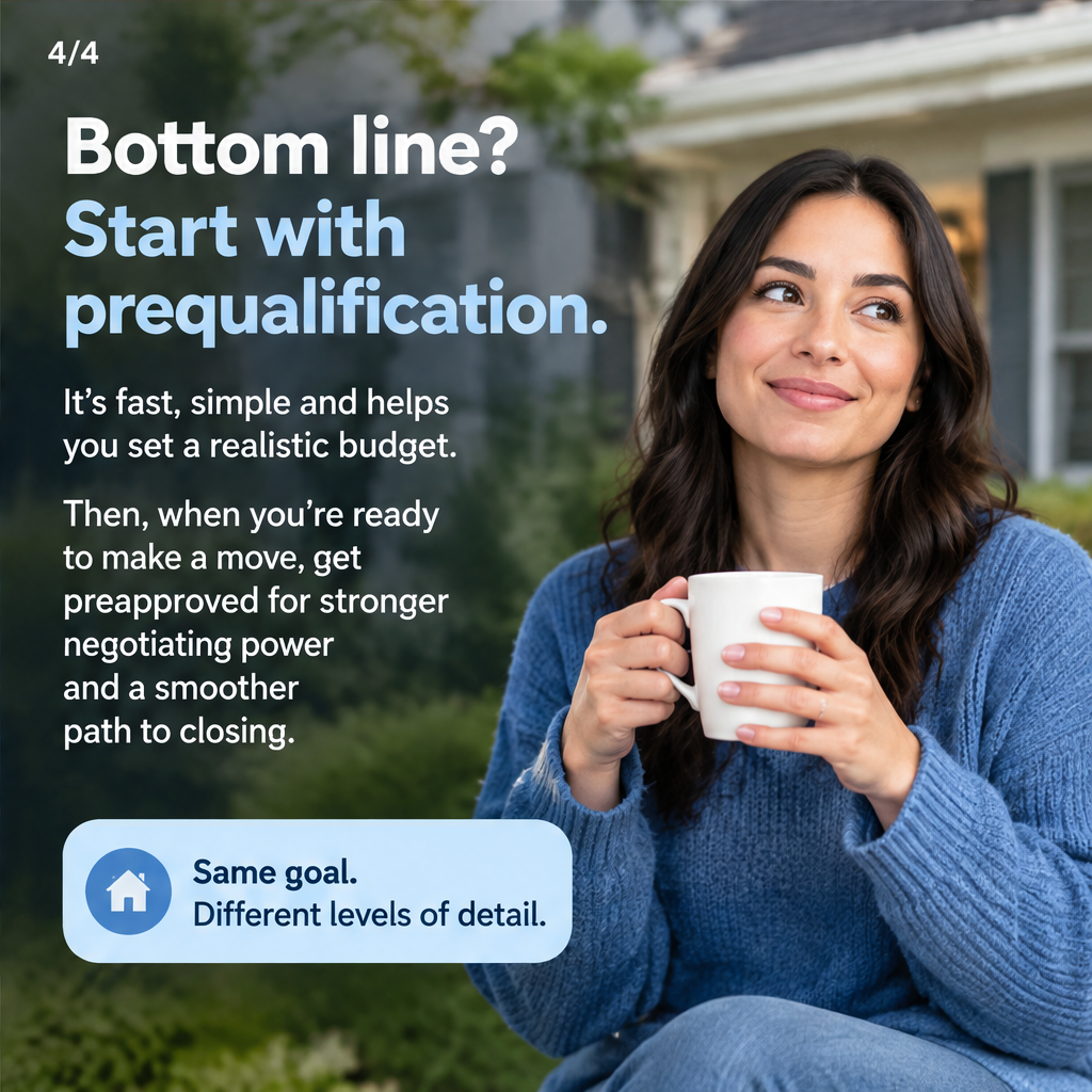 Mortgage preapproval vs. prequalification: Which should you choose? — slide 4 of 5
