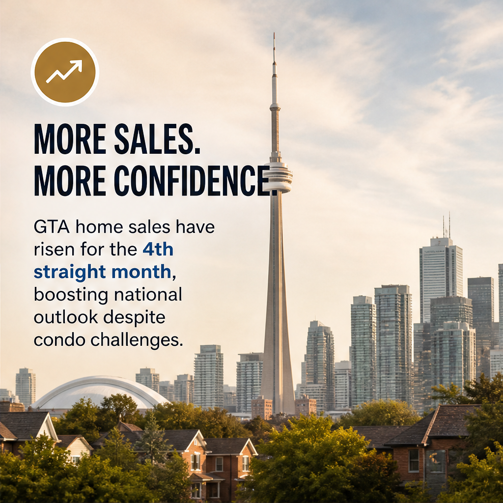 A rebound in Toronto-area home sales improves the outlook for the Canadian real estate market. — slide 2 of 5