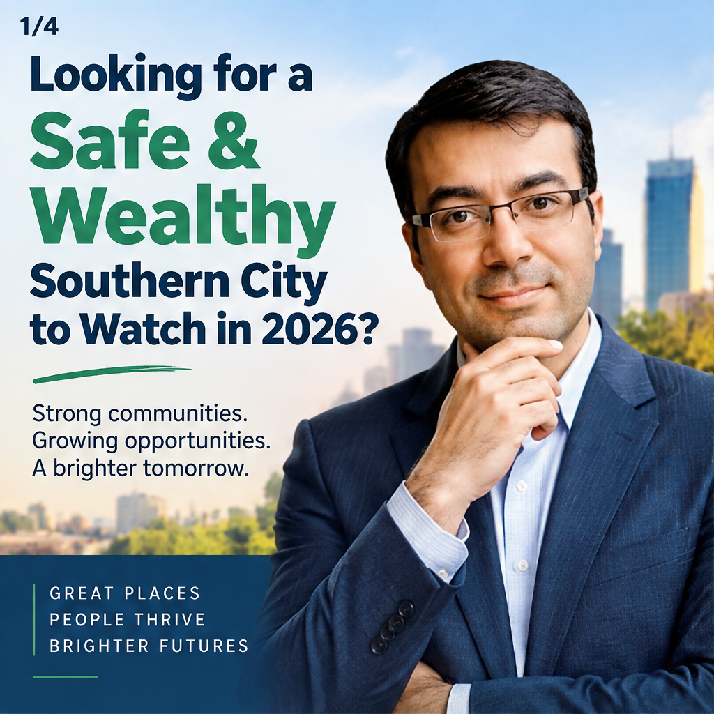 Safe and Wealthy Southern Cities To Watch in 2026 — slide 1 of 5