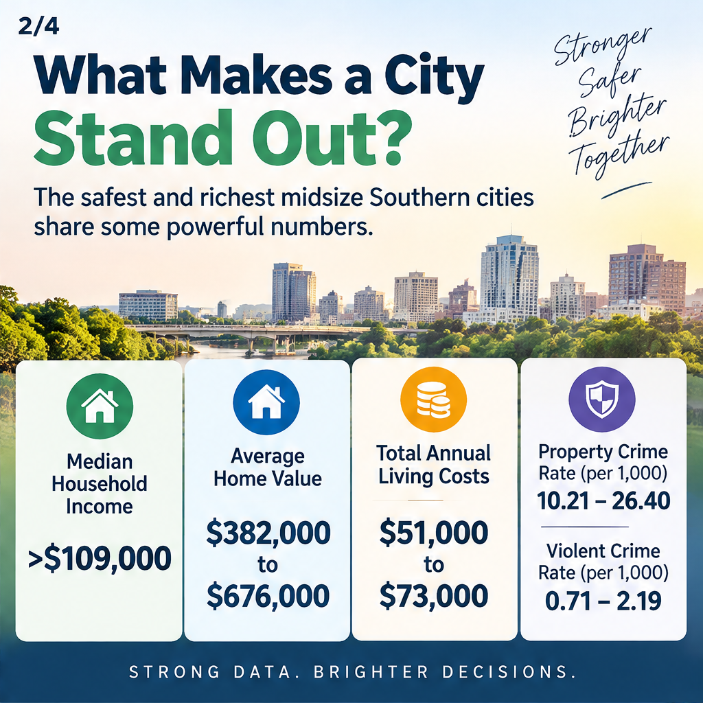 Safe and Wealthy Southern Cities To Watch in 2026 — slide 2 of 5