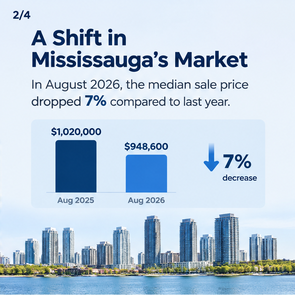 Mississauga Home Prices Dip: Buyers Gain Leverage — slide 2 of 4