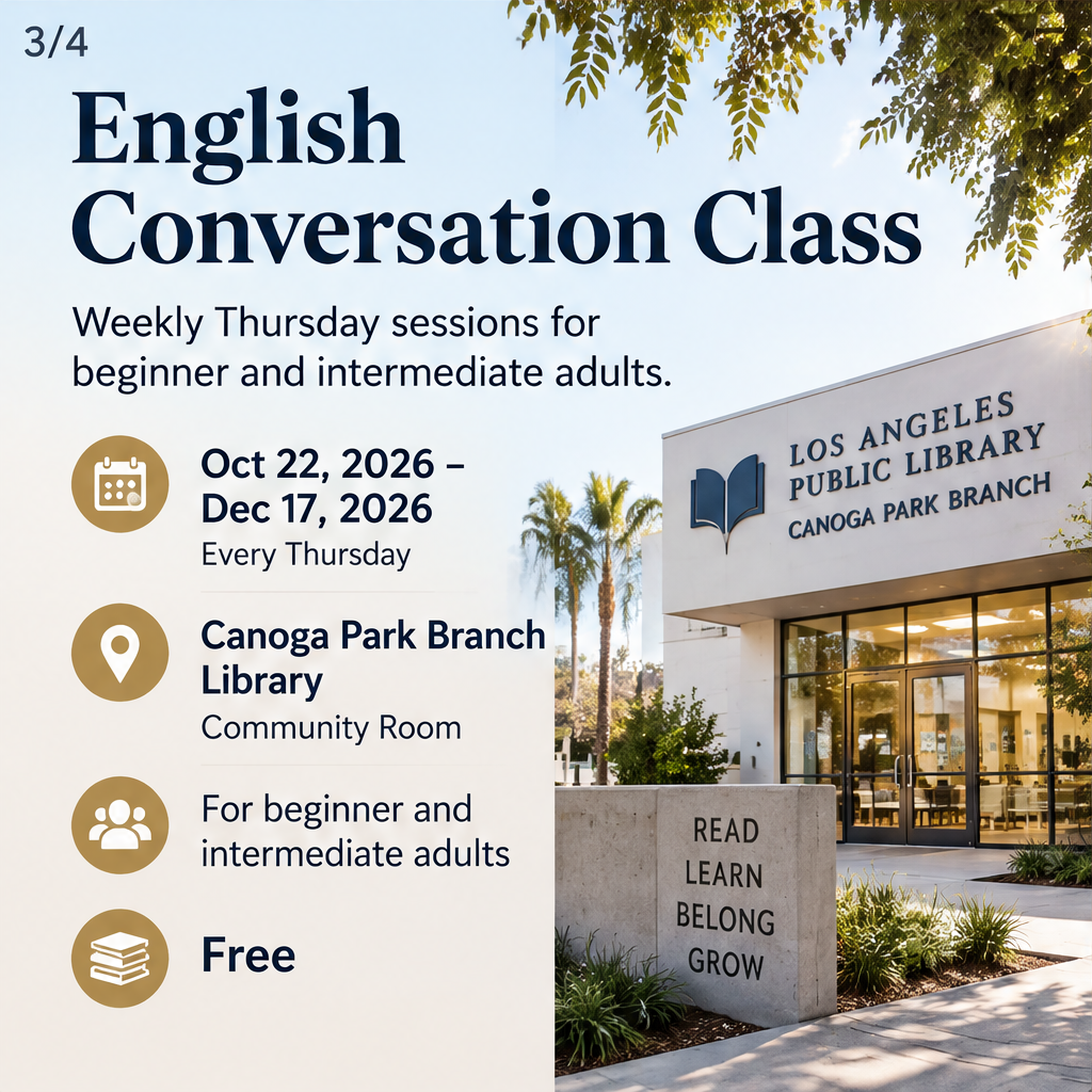 English Conversation Class — slide 3 of 5
