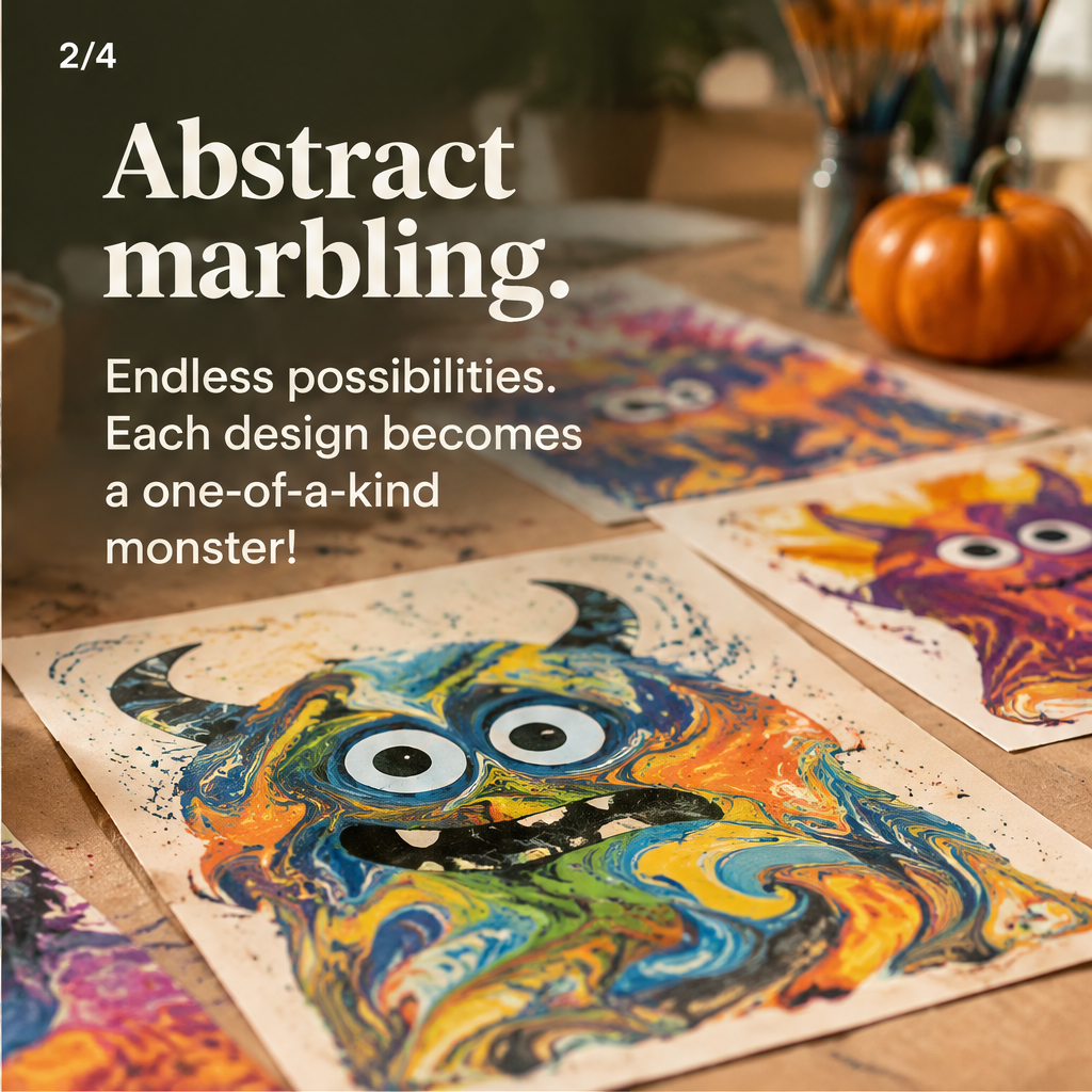 Spooktacular monster marbling — slide 2 of 5