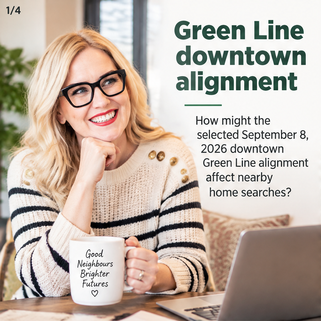 Green Line downtown alignment — slide 1 of 5