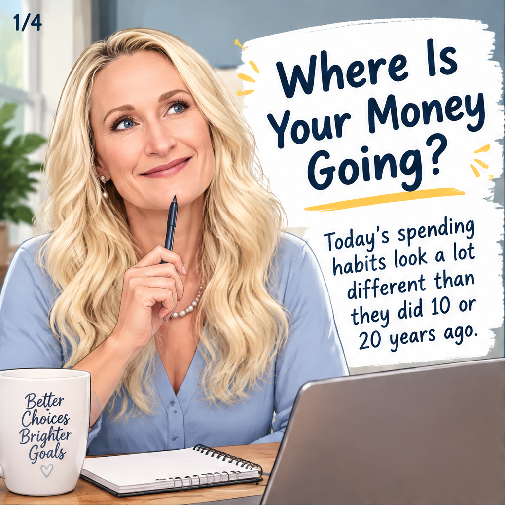 Needs Then vs. Now: Where Is Your Money Going? — slide 1 of 4
