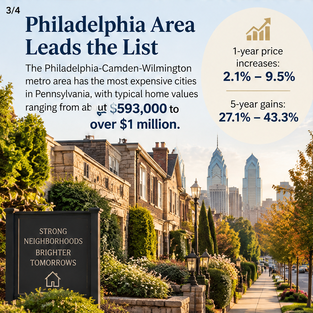 Cities with the most expensive homes in Pennsylvania — slide 3 of 5