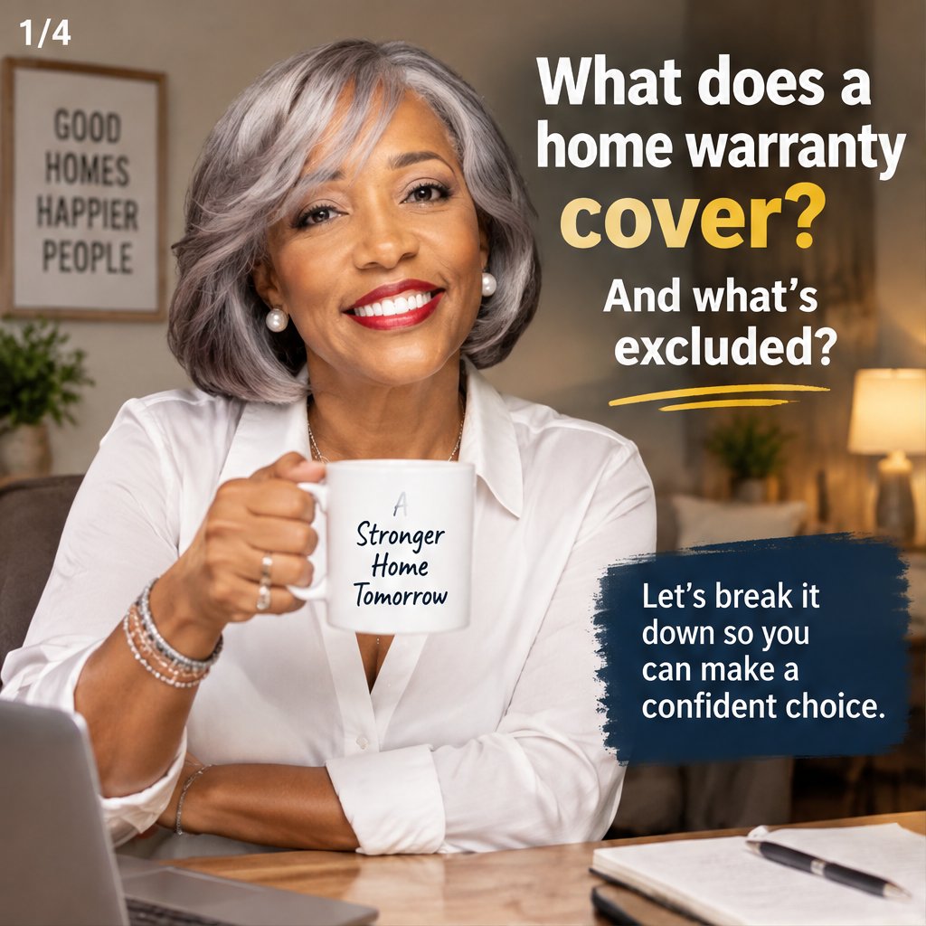 What does a home warranty cover and what's excluded? — slide 1 of 5