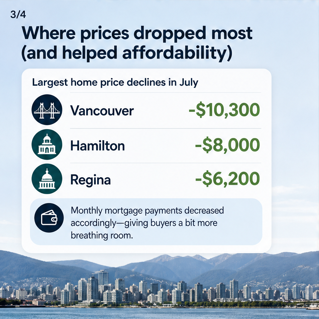 Housing affordability improved in July from June — slide 3 of 4