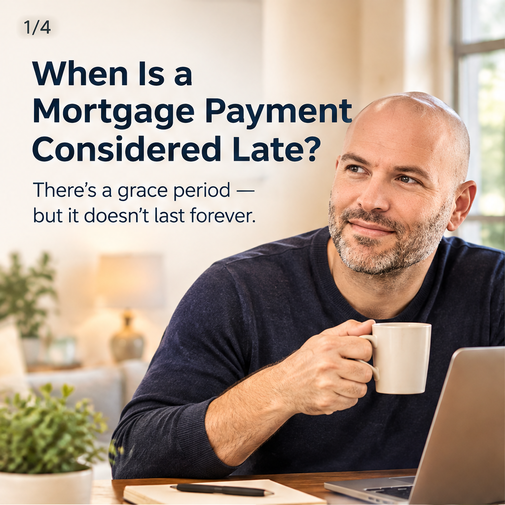 When Is a Mortgage Payment Considered Late? — slide 1 of 5
