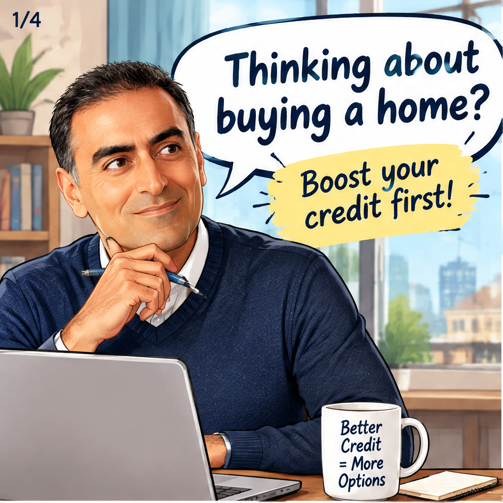 Boost Your Credit Before You Buy — slide 1 of 4