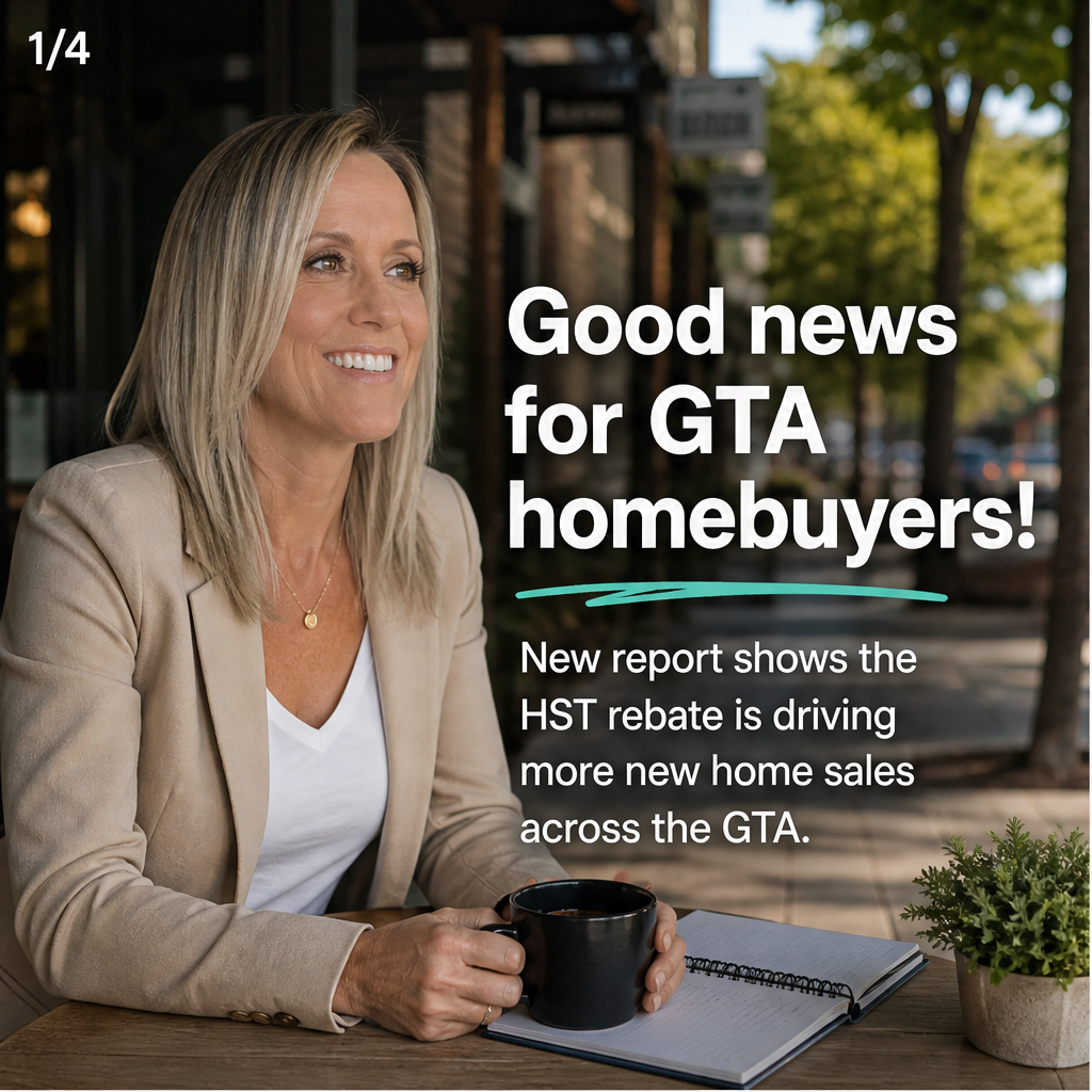 New report suggests HST rebate continues to boost single-family new home sales across GTA — slide 1 of 5