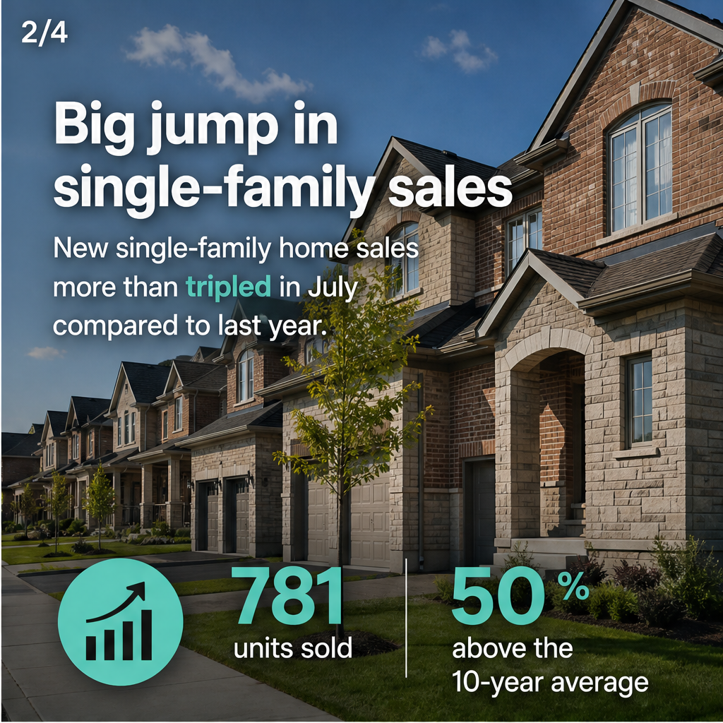 New report suggests HST rebate continues to boost single-family new home sales across GTA — slide 2 of 5