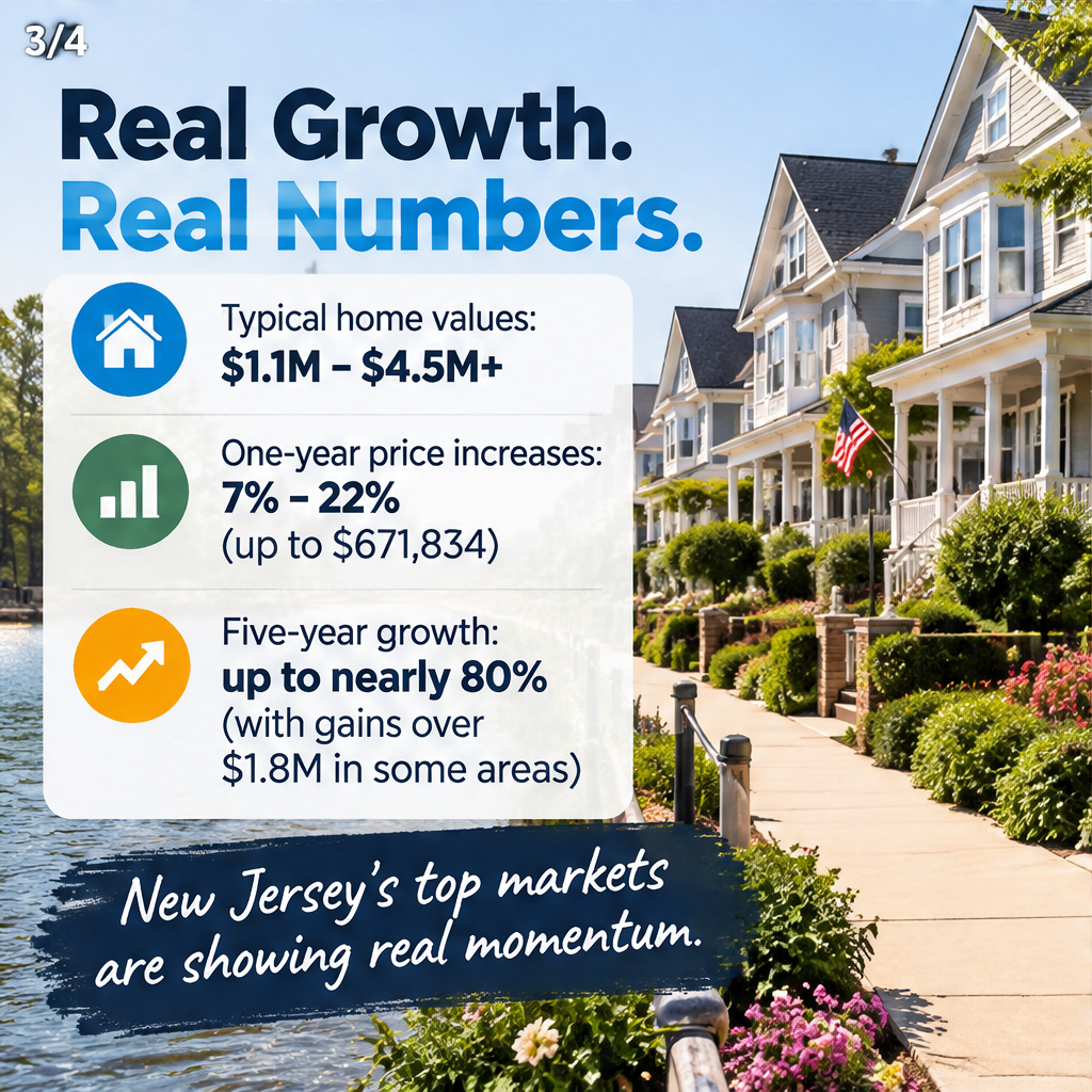 Cities with the fastest-growing home prices in New Jersey — slide 3 of 4