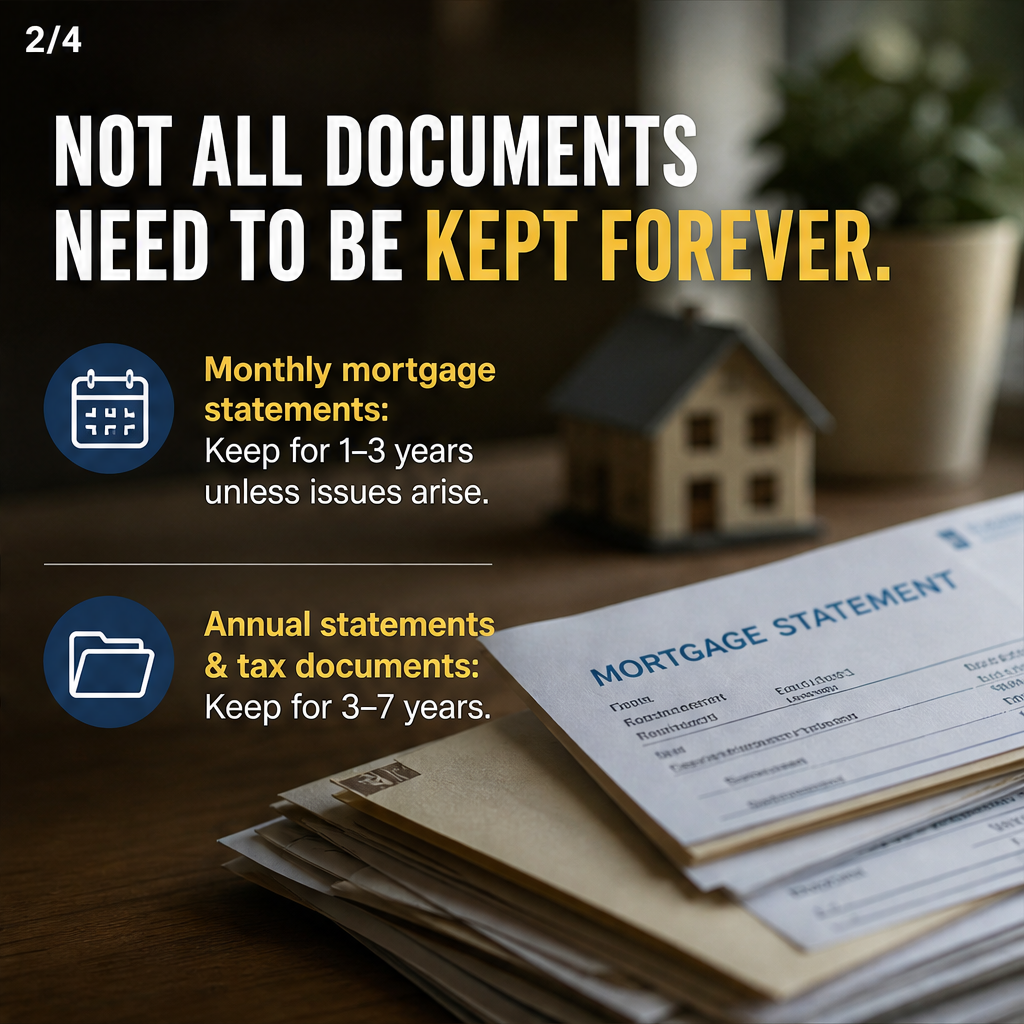 How Long to Keep Mortgage Statements — slide 2 of 5