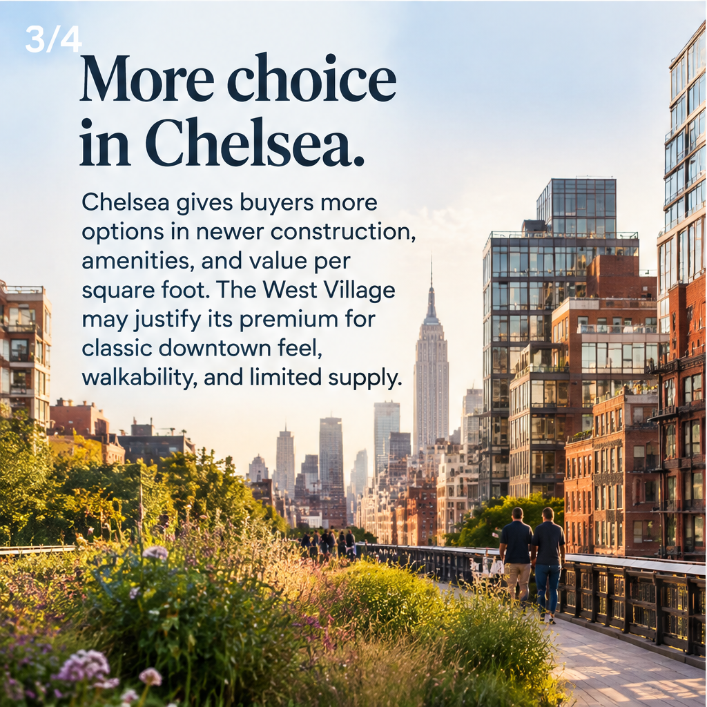 West Village comparison — slide 3 of 5