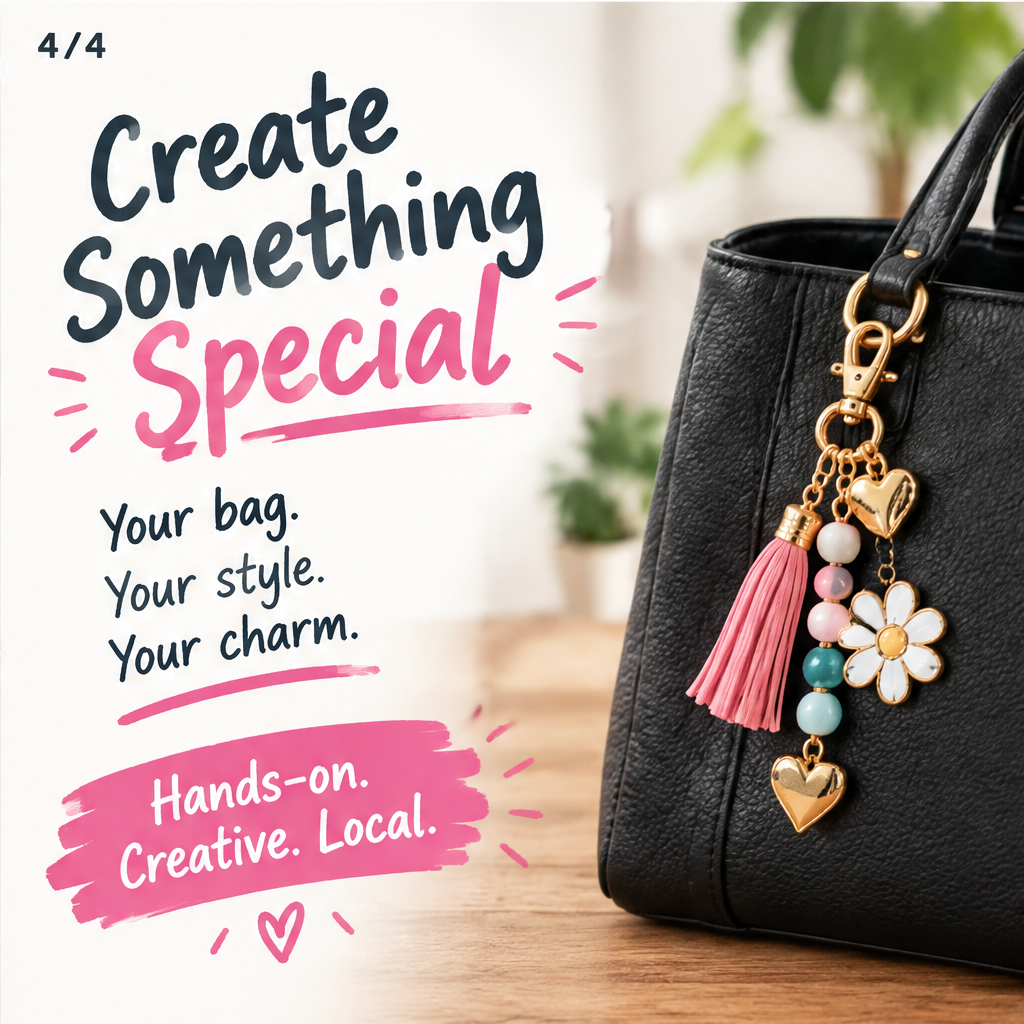 DIY Bag Charm Workshop at Bonita Clothing Co — slide 4 of 5