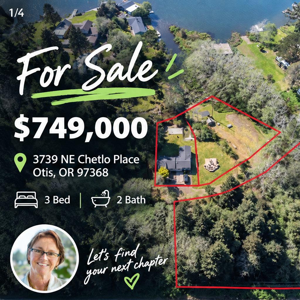 3739 NE Chetlo Place, Otis, OR 97368 — slide 1 of 5