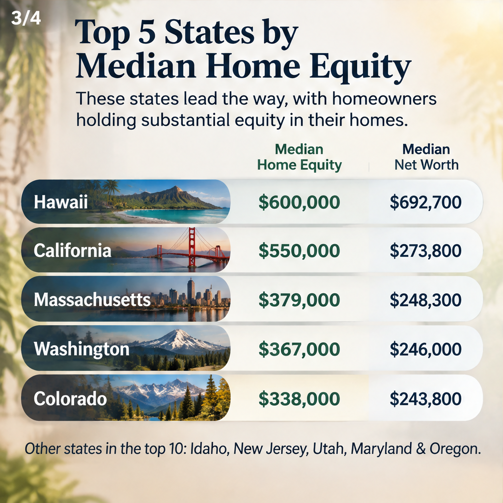 States Where Homeowners Have Most Home Equity — slide 3 of 5