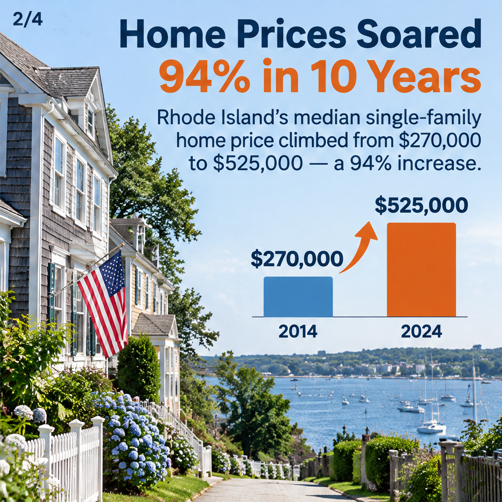 Over the Past 10 Years, RI Housing Prices Have Rocketed — slide 2 of 4