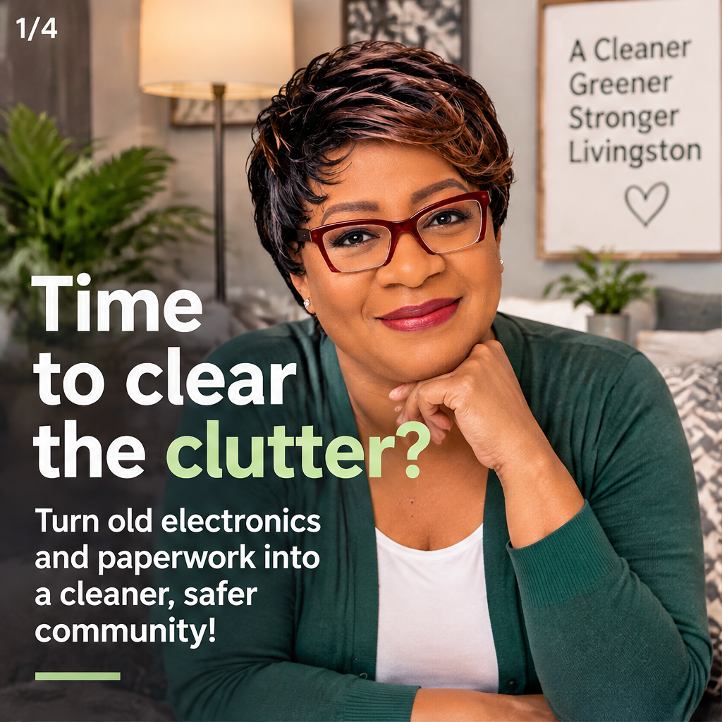 Free Electronics Recycling & Paper Shredding Event: Saturday, October 24, 2026 — slide 1 of 5