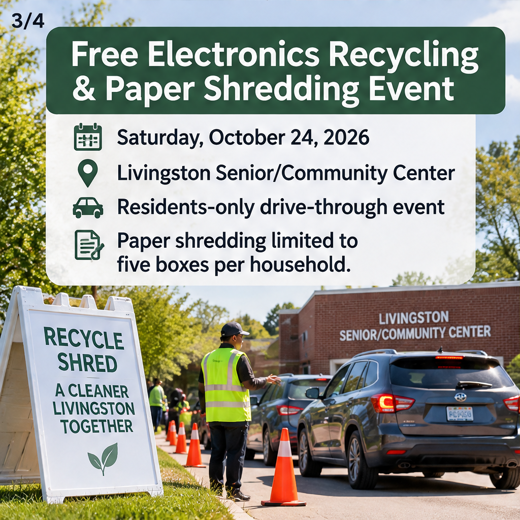 Free Electronics Recycling & Paper Shredding Event: Saturday, October 24, 2026 — slide 3 of 5
