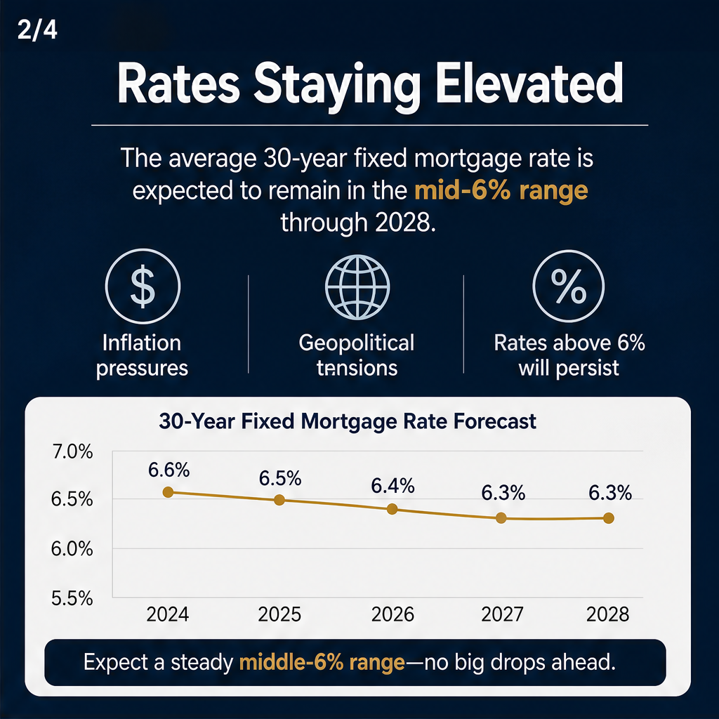 Mortgage Rate Forecast: Predictions for the Housing Market Through 2028 — slide 2 of 4