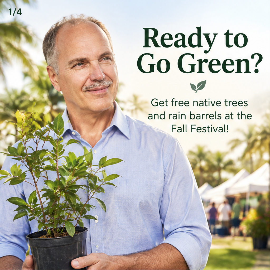 Native Trees and Rain Barrel Giveaway at Fall Festival — slide 1 of 5