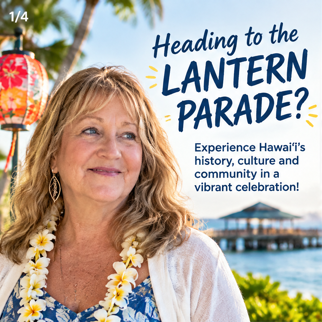 KONA COFFEE CULTURAL FESTIVAL LANTERN PARADE — slide 1 of 5