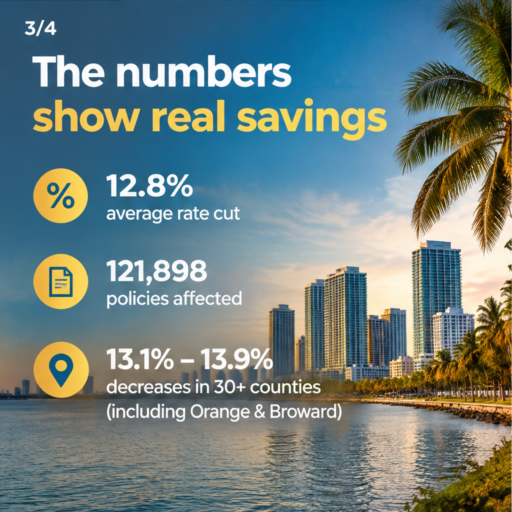 Florida Renters Celebrate 12.8% Insurance Rate Reduction — slide 3 of 5