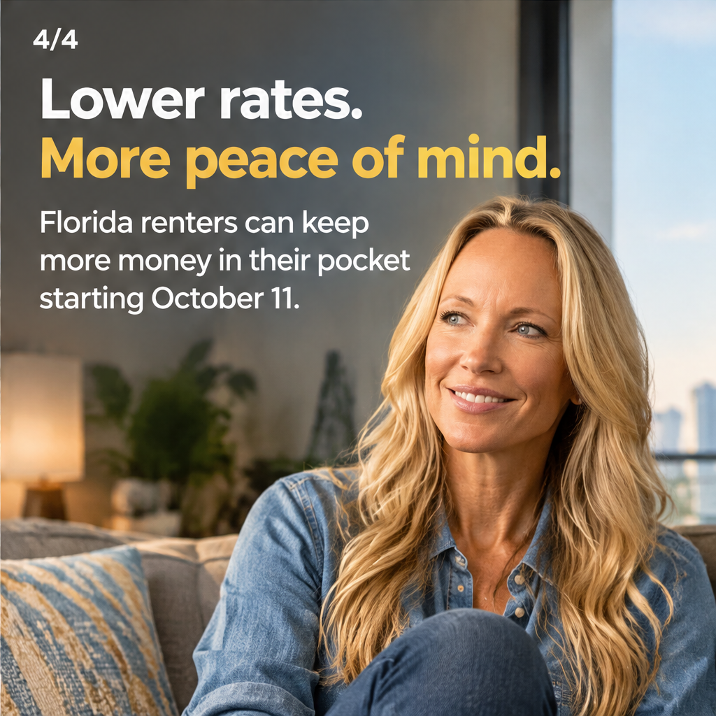 Florida Renters Celebrate 12.8% Insurance Rate Reduction — slide 4 of 5