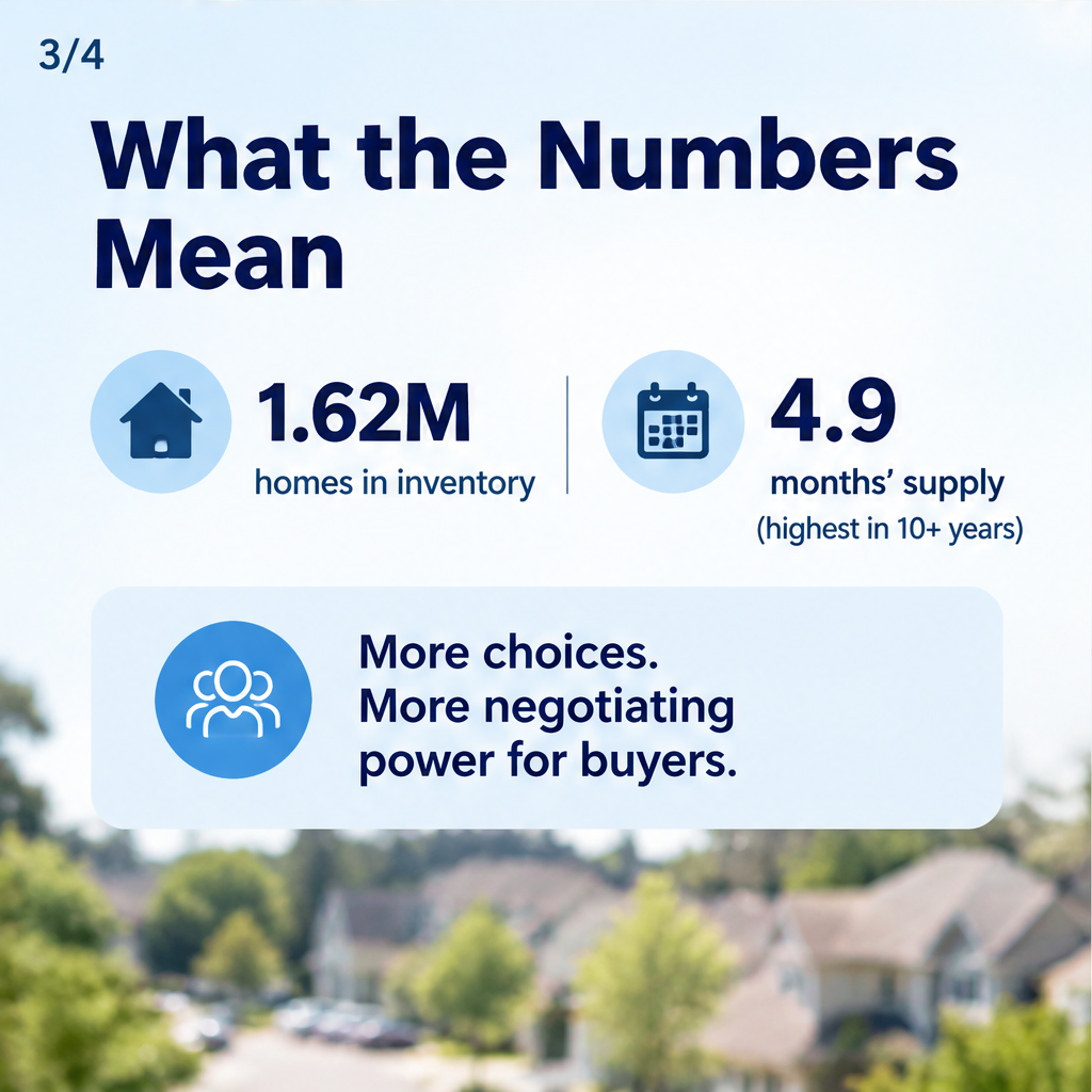 Housing Inventory Hits 1.62 Million — 4.9 Months' Supply, Highest in Over a Decade — slide 3 of 5