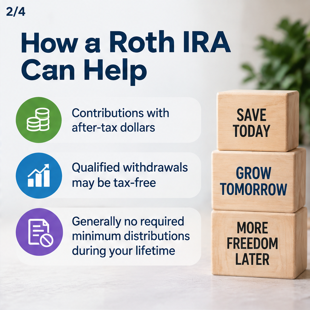 Roth IRA: Protect Your Future, Grow Your Freedom — slide 2 of 4