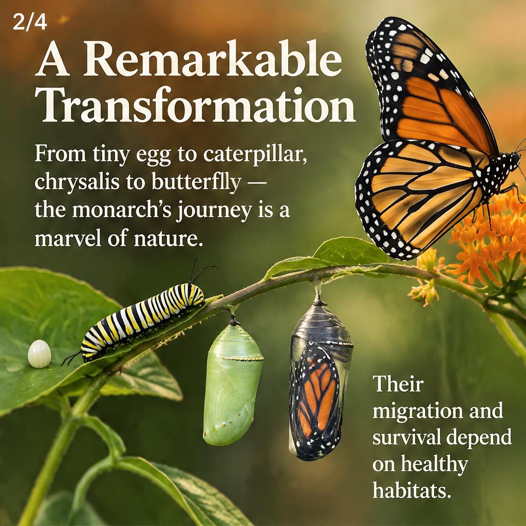 The Lifecycle of the Monarch Butterfly — slide 2 of 5