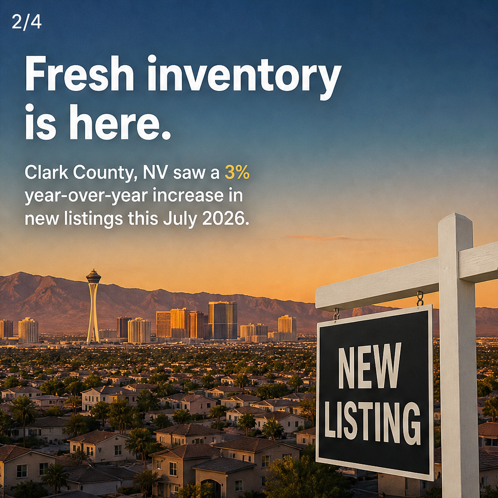 Clark County Sees a Surge in New Listings This July — slide 2 of 5