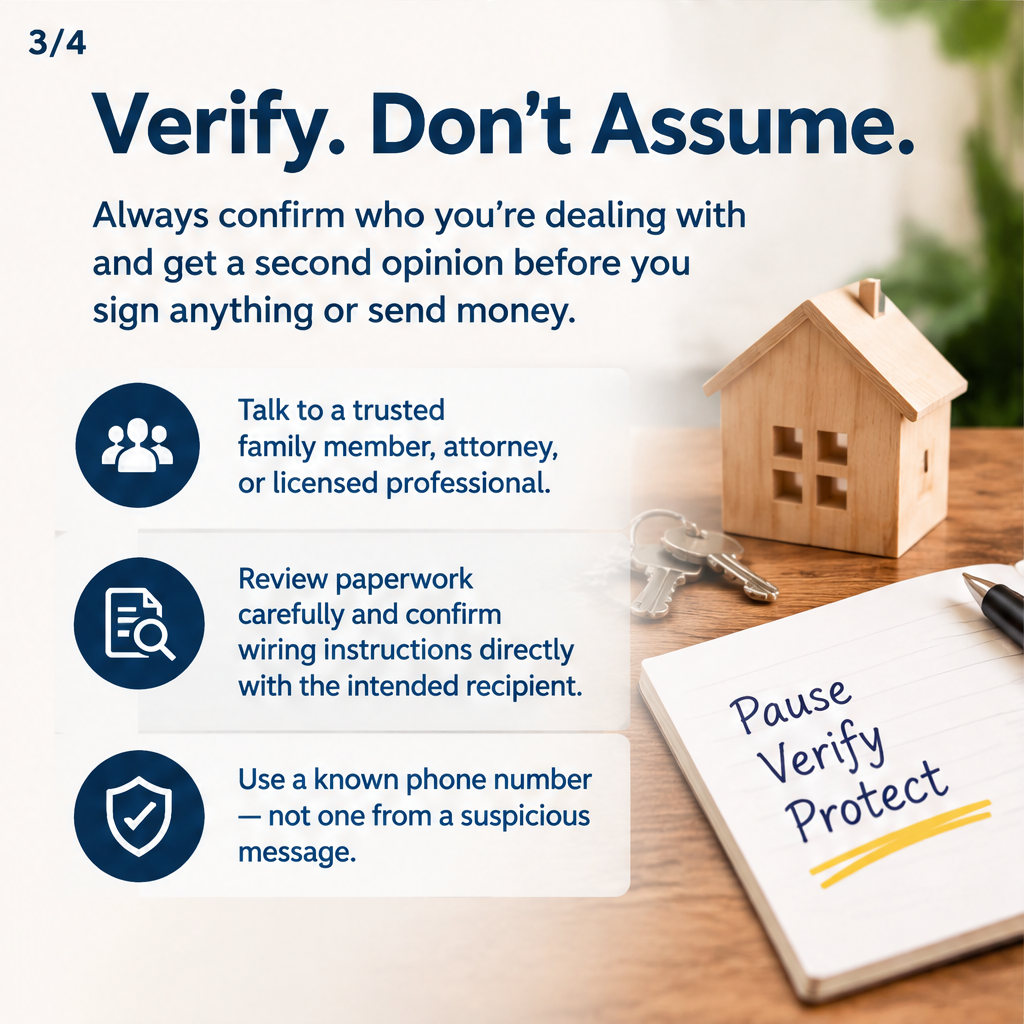 Protect Seniors From Real Estate Scams — slide 3 of 5