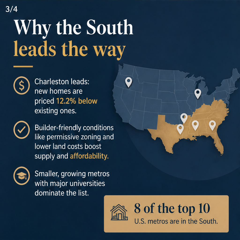 Most of the best new-home markets are in the South — slide 3 of 5