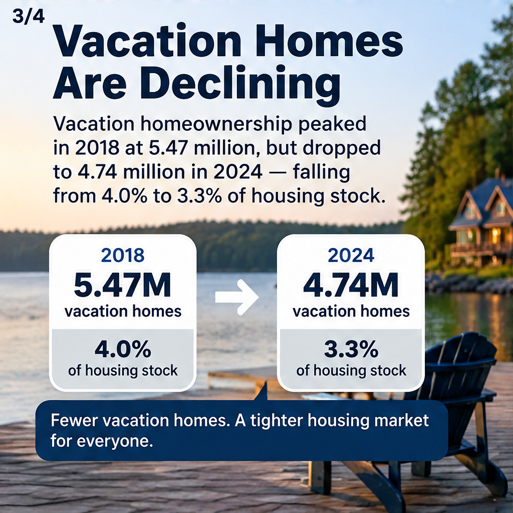 Only 1.3% of Indiana Homes Are Vacation Homes, 4th Lowest Percentage in the U.S. — slide 3 of 4