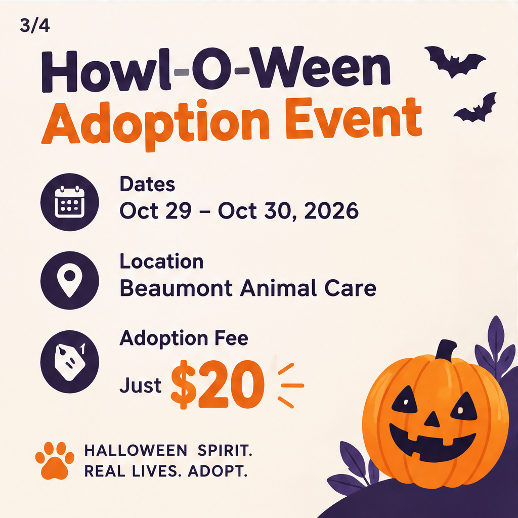 Howl-O-Ween Adoption Event — slide 3 of 5