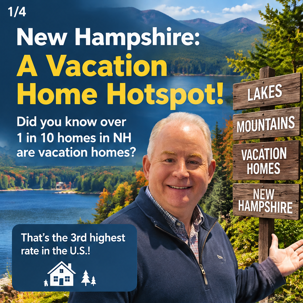 Vacation Homes Make Up 10.1% of New Hampshire Housing, 3rd Most in the U.S. — slide 1 of 5