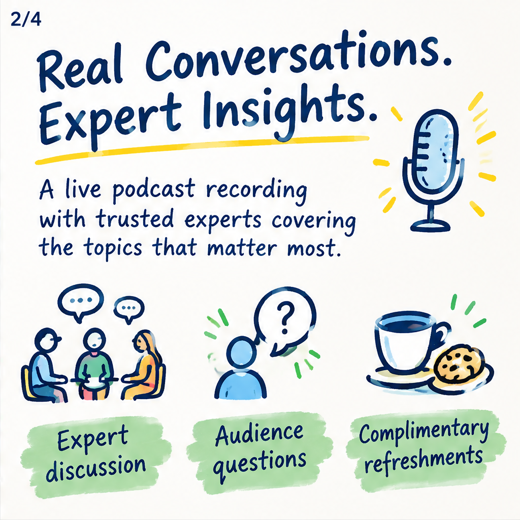 Asking For A Friend: Live Podcast Recording | Evans Farm Wellness Series — slide 2 of 5