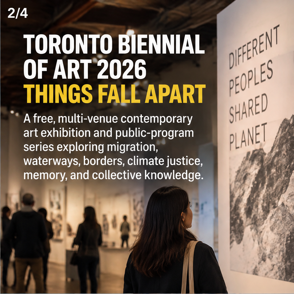 Toronto Biennial of Art 2026: Things Fall Apart — slide 2 of 5