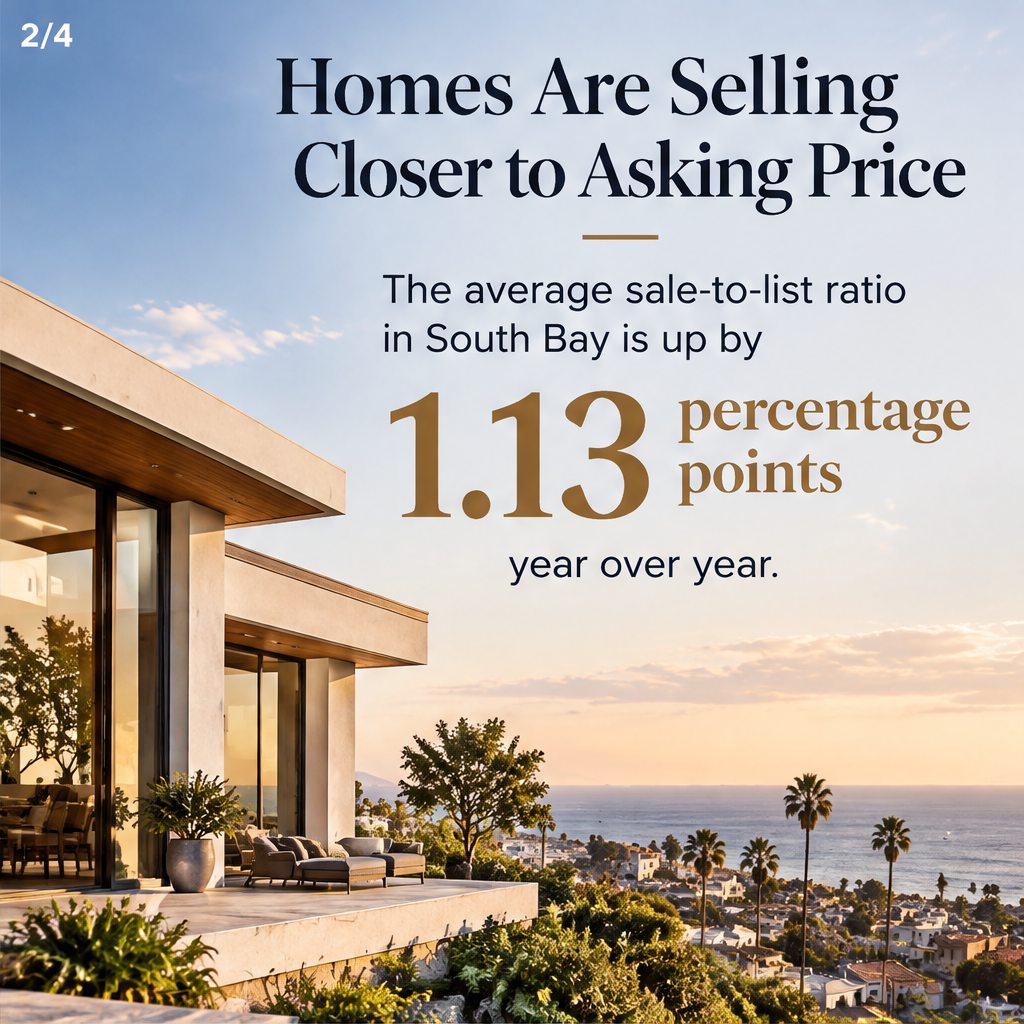Sellers in South Bay Are Closing the Gap to List Price — slide 2 of 5