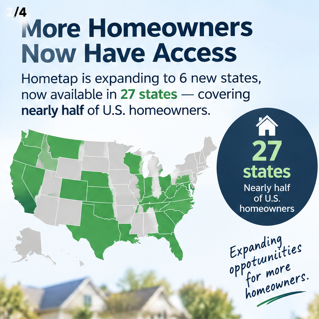 Hometap Expands Access to Home Equity for Millions Nationwide — slide 2 of 5